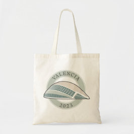 Valencia 2023 Mint en Zwarte Canvas tas