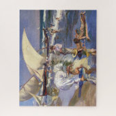 Valencia Beach Ochtend Licht | Joaquín í Sorolla  Legpuzzel (Verticaal)