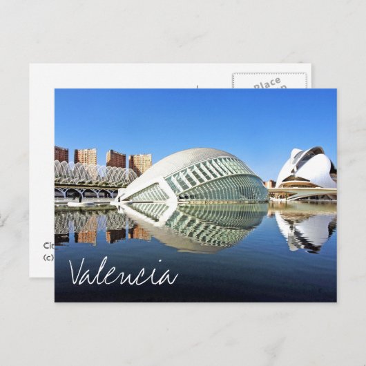 Valencia,  City of Arts and Sciences Briefkaart (Voorkant / Achterkant)