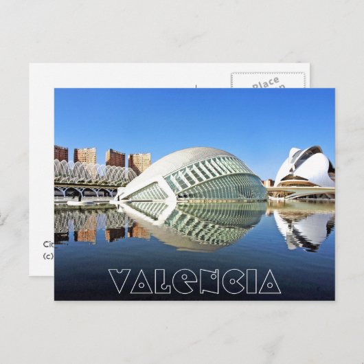 Valencia, City of Arts and Sciences Briefkaart (Voorkant / Achterkant)
