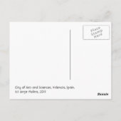 Valencia, City of Arts and Sciences Briefkaart (Achterkant)