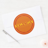 Valencia City Pride Emblem – Spanish Identity Ronde Sticker (Envelop)