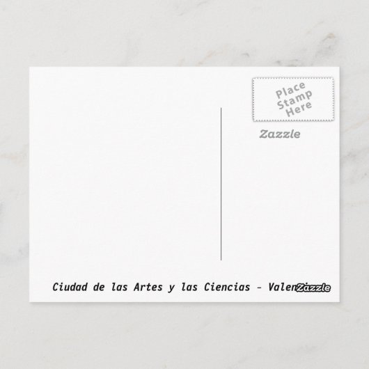 Valencia - Ciudad de las Artes y las Ciencias Briefkaart (Achterkant)