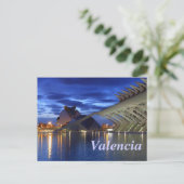 Valencia door Night Briefkaart (Staand voorkant)