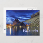 Valencia door Night Briefkaart (Voorkant / Achterkant)