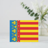 Valencia Flag Briefkaart (Staand voorkant)