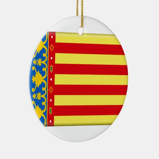 Valencia Flag Keramisch Ornament (Rechts)