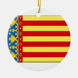 Valencia Flag Keramisch Ornament