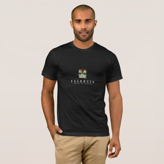 Valencia House of London Black T-shirt (Voorkant volledig)