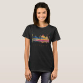 Valencia kleurrijk silhouet t-shirt (Voorkant volledig)
