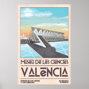 Valencia-kunstprint Stout geometrisch ontwerp, vin Poster