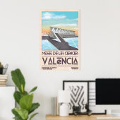 Valencia-kunstprint Stout geometrisch ontwerp, vin Poster (Thuiskantoor)