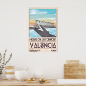 Valencia-kunstprint Stout geometrisch ontwerp, vin Poster (Keuken)