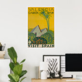 Valencia Muurkunst Spanje Reisposter Spaans Poster (Thuiskantoor)