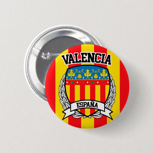 Valencia Ronde Button 5,7 Cm (Voorkant /achterkant)