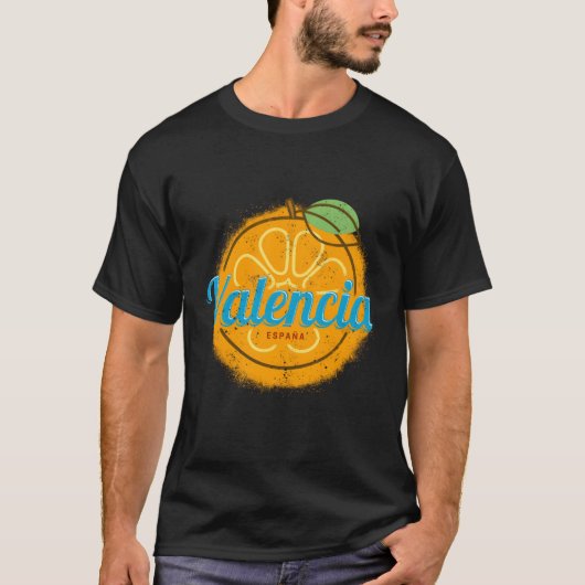 Valencia Sinaasappel Spanje voor vakantie T-shirt (Voorkant)