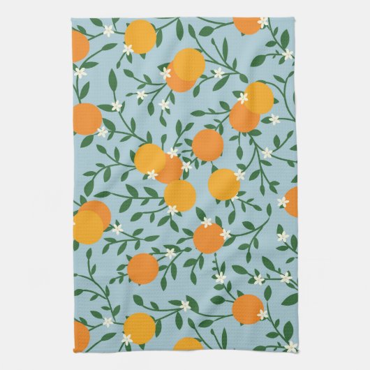 Valencia Sinaasappels Theedoek (Verticaal)