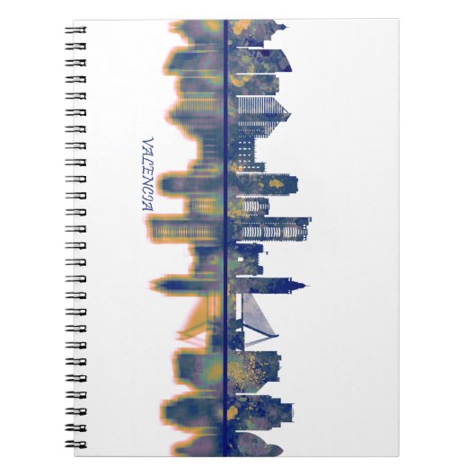 Valencia Skyline Notitieboek (Voorkant)