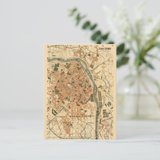 Valencia Spanje 1904 Briefkaart (Staand voorkant)