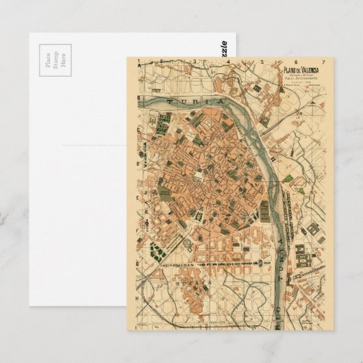 Valencia Spanje 1904 Briefkaart (Voorkant / Achterkant)