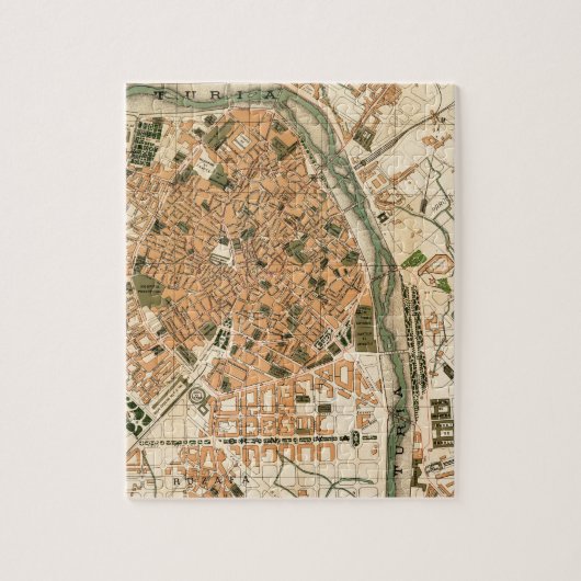 Valencia Spanje 1904 Legpuzzel (Verticaal)