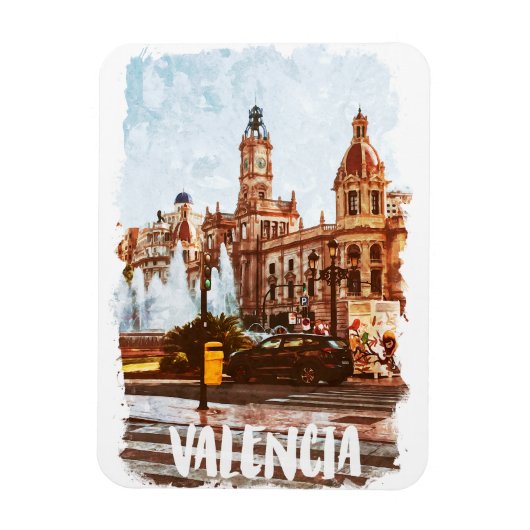 Valencia Spanje Architectuur Reizen Magneet (Verticaal)