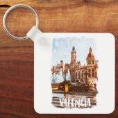 Valencia Spanje Architectuur Reizen Sleutelhanger (Voorkant)