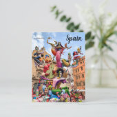 Valencia Spanje Briefkaart (Staand voorkant)