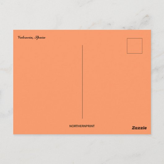 Valencia Spanje Briefkaart (Achterkant)