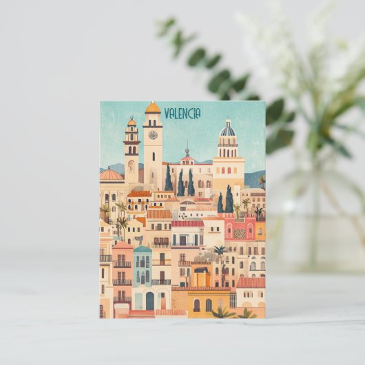 Valencia Spanje Briefkaart (Staand voorkant)