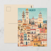 Valencia Spanje Briefkaart (Voorkant / Achterkant)