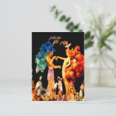 Valencia Spanje campanar fallanou Briefkaart (Staand voorkant)