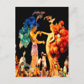 Valencia Spanje campanar fallanou Briefkaart (Voorkant)