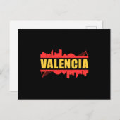 Valencia Spanje City Skyline Cityscape Grappig ges Briefkaart (Voorkant / Achterkant)
