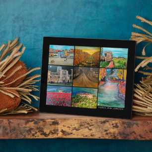 Valencia Spanje Collage Schilderij door Alfred Fox Fotoplaat