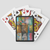 Valencia Spanje Collage Schilderij van Alfred Fox Pokerkaarten (Achterkant)