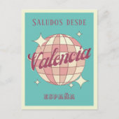 Valencia Spanje España Retro  Briefkaart (Voorkant)
