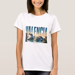 Valencia Spanje Historisch Spanje Stad Reizen T-shirt