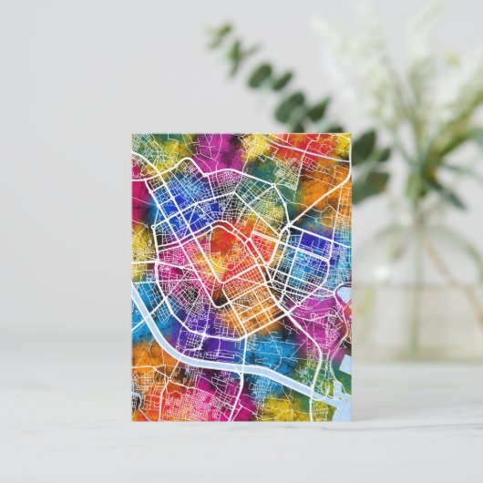 Valencia Spanje Kaart (Staand voorkant)