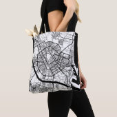 Valencia Spanje Kaart Tote Bag (Dichtbij)