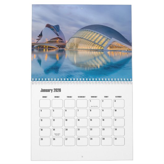 Valencia-Spanje kalender (Jan 2026)