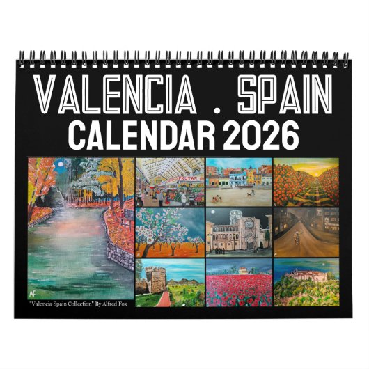 Valencia Spanje Kunst van Alfred Fox Kalender (Hoes)