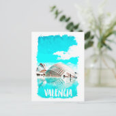 Valencia Spanje L’Hemisfèric Briefkaart (Staand voorkant)