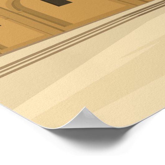 Valencia Spanje  minimumreisposter Poster (Hoek)