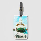 Valencia Spanje Palau de les Arts Reina Sofía Bagagelabel (Voorkant (verticaal))