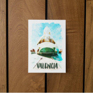 Valencia Spanje Palau de les Arts Reina Sofía Briefkaart