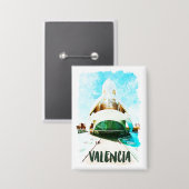 Valencia Spanje Palau de les Arts Reina Sofía Button (Voorkant / Achterkant)