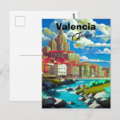 Valencia Spanje Reis Postkaart Kunst, Spanje Reis (Voorkant / Achterkant)