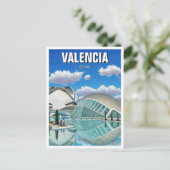 Valencia Spanje Reizen Briefkaart (Staand voorkant)