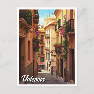 Valencia Spanje Reizen Briefkaart